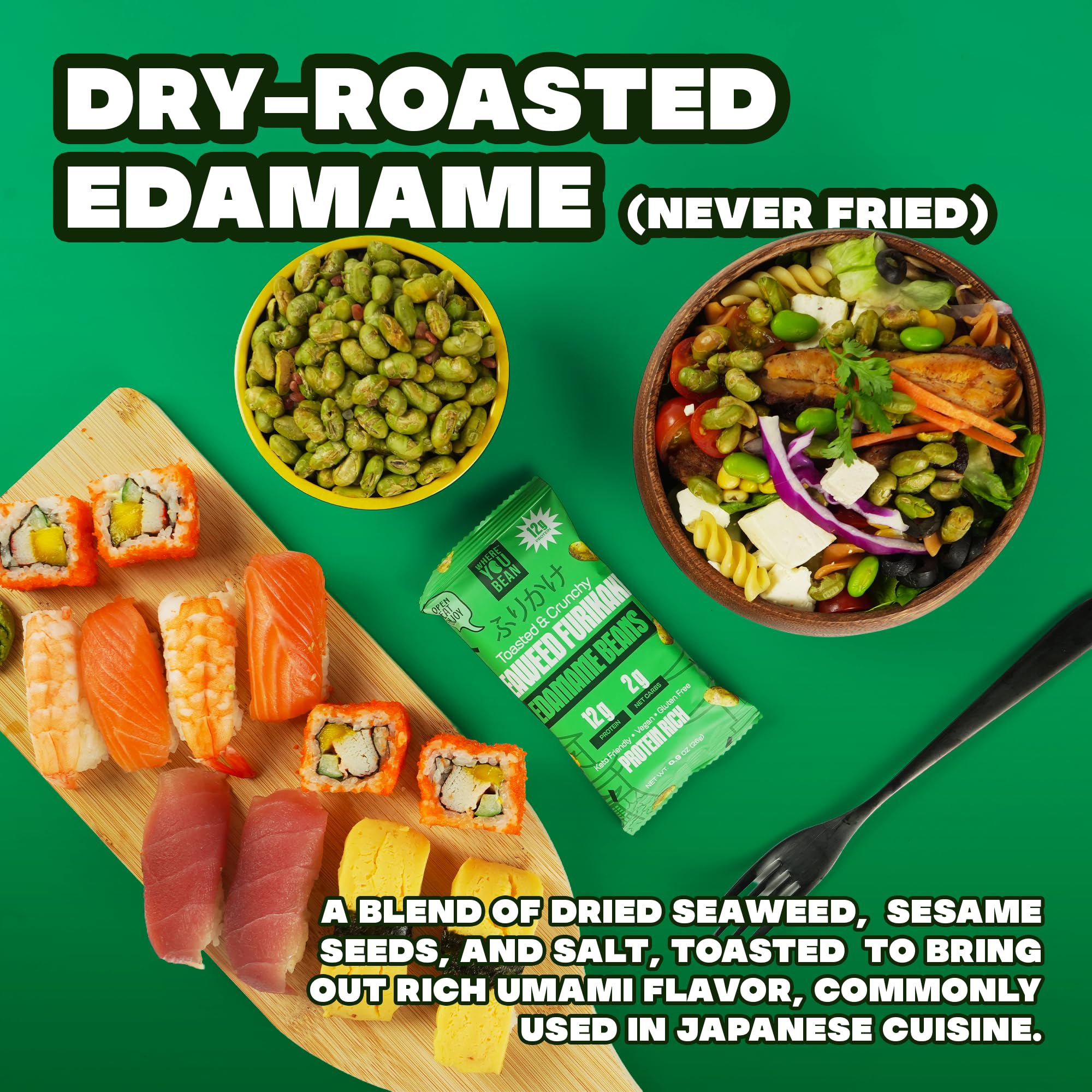 Where You Bean Edamame low-carb keto-friendly treat for mindful snacking