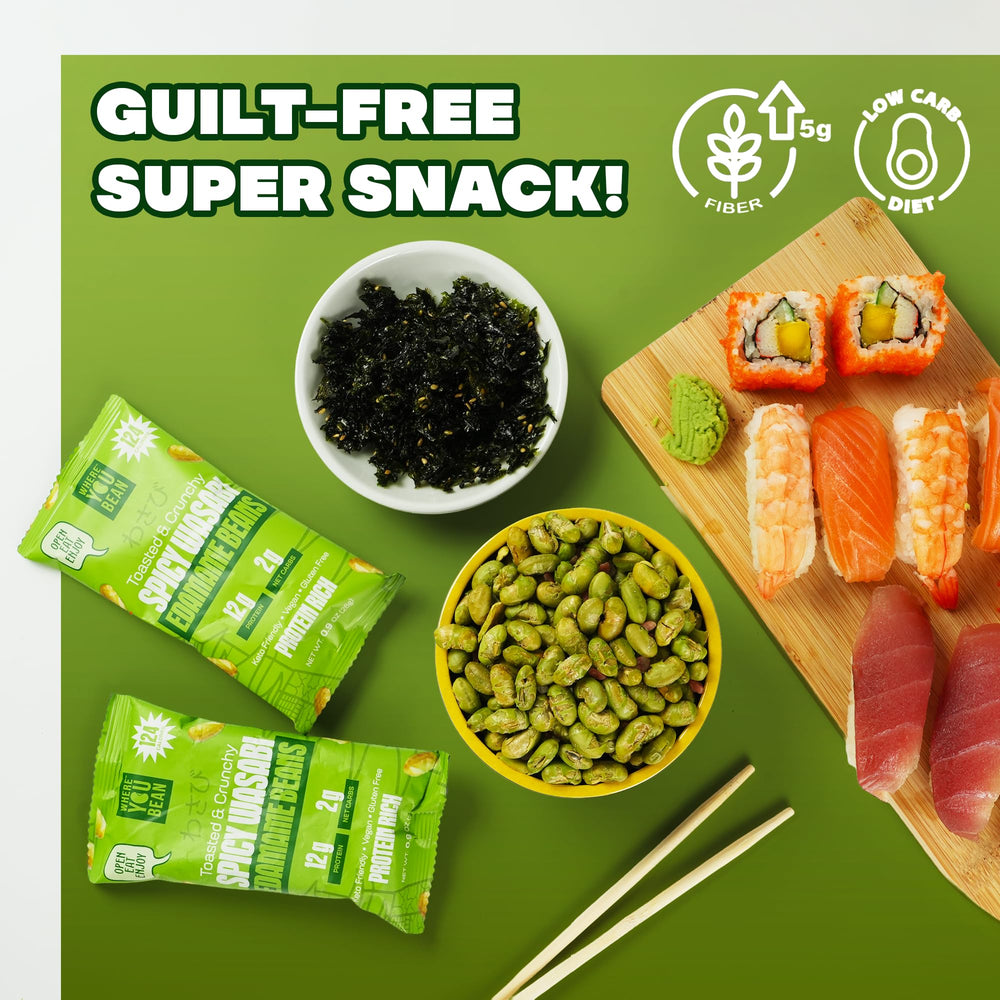 Where You Bean protein-packed snack with 12g per serving for midday energy
