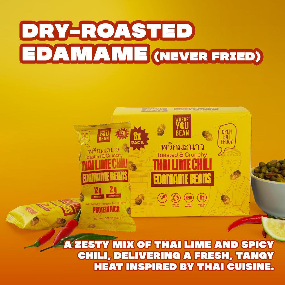 Where You Bean roasted edamame crunch for guilt-free snacking