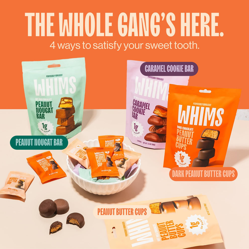 Whims on-the-go shot, perfect lunchbox or travel snack