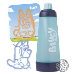 Whiskware Bluey pancake art bottle drawing precise breakfast designs