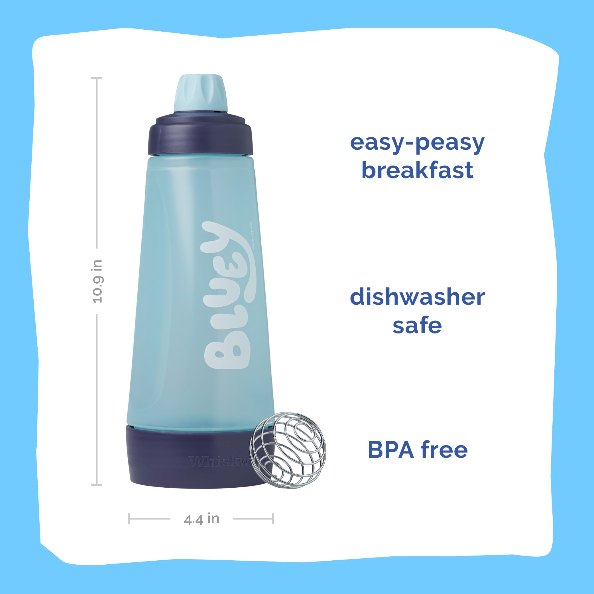 Whiskware drawing with batter for two-tone breakfast designs