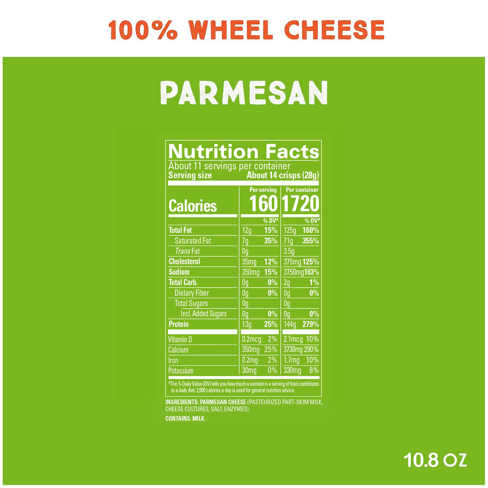 Whisps Parmesan Crisps in a serving bowl, perfect for quick, crunchy snacking.