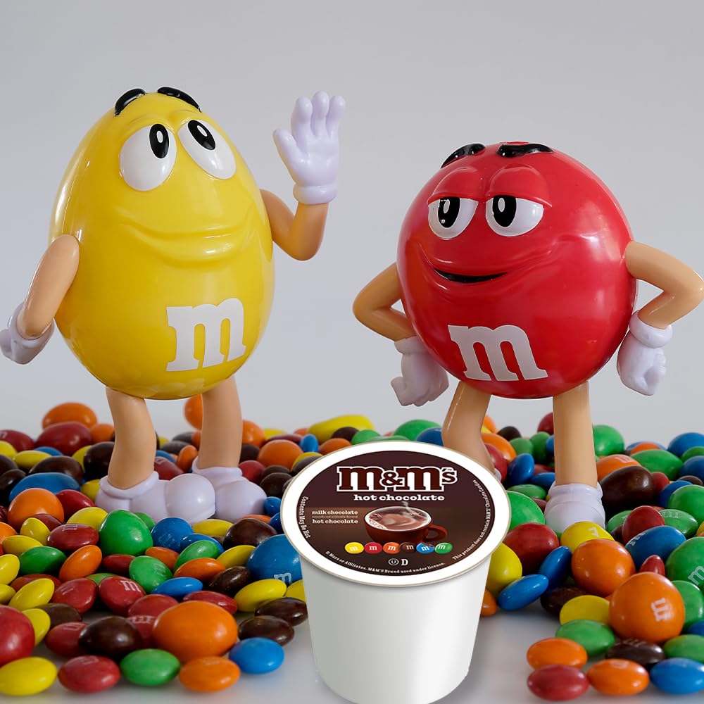 White Coffee M&M Hot Cocoa Pods family-use setup for sharing cocoa moments.