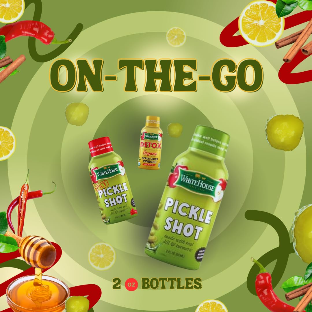 White House Pickle Shots packaging ready for travel or gym bag.