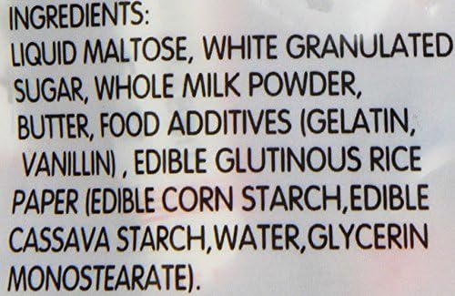 Close-up of White Rabbit Creamy Candy texture and cream filling