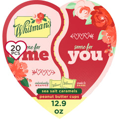 Whitman's BFF heart box split view, ideal for sharing this Valentine’s Day.