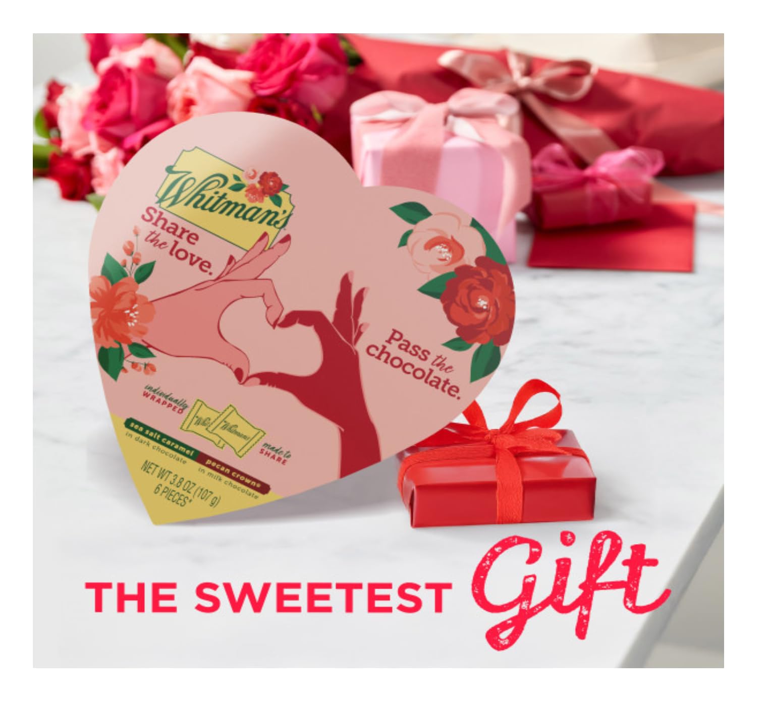 Whitman's two-boxes on desk a thoughtful Valentine’s gift setup