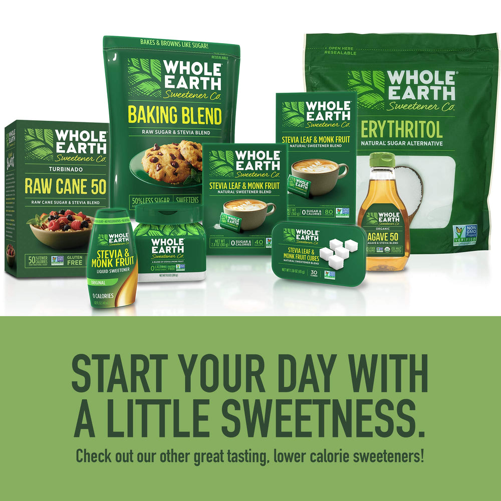 Whole Earth erythritol packaging variation for versatile storage