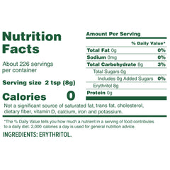 Whole Earth erythritol powder bulk pouch ideal for recipes
