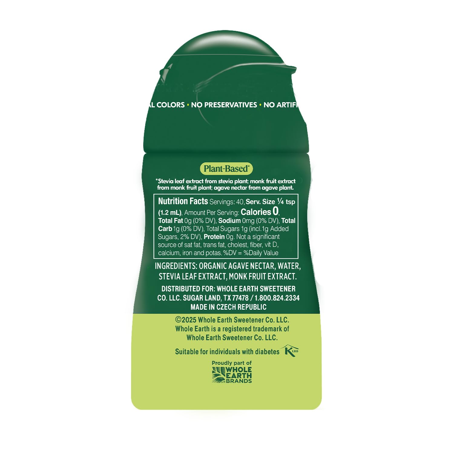 Travel-friendly Whole Earth bottle in a bag, TSA compliant for on the go.