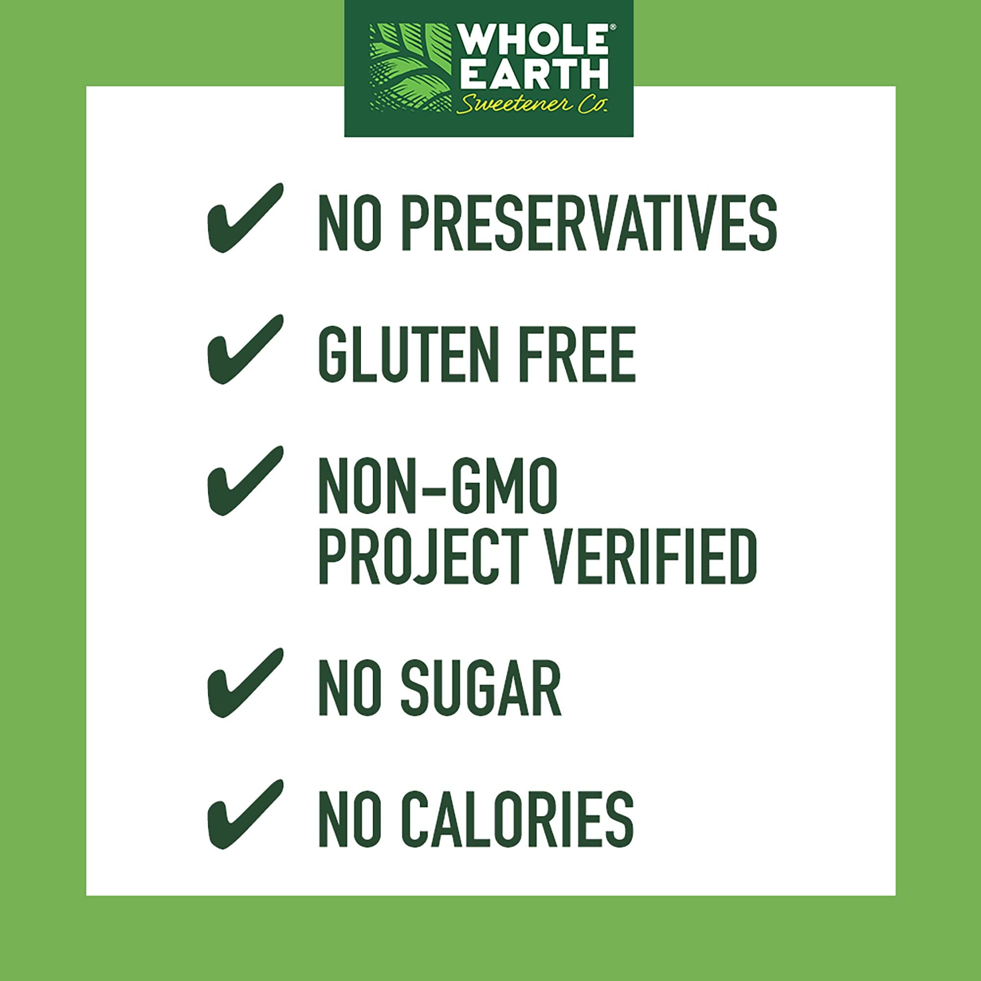 Whole Earth Stevia and Monk Fruit Sweetener dissolves in coffee for zero calorie sweetness.