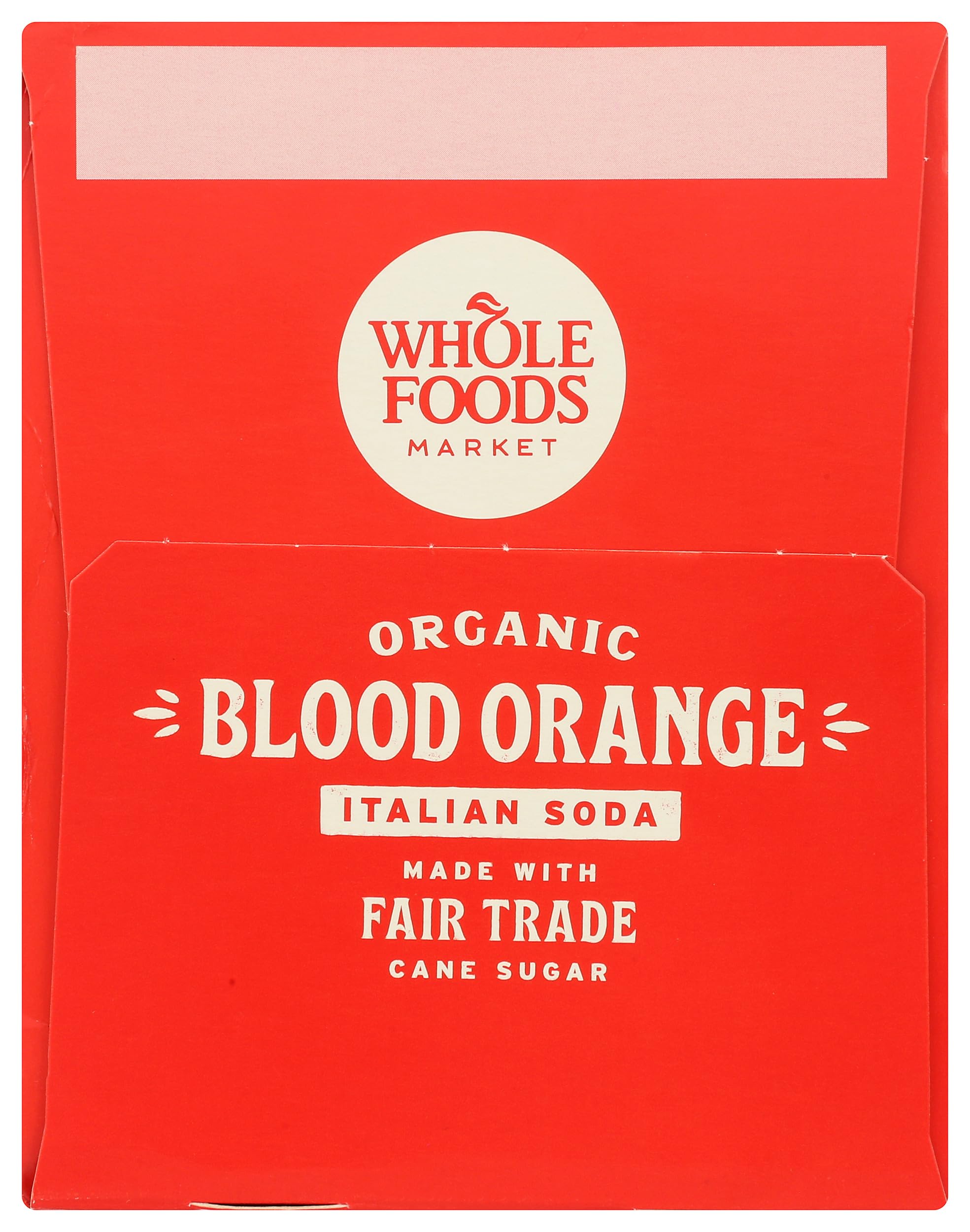 Whole Foods Market Blood Orange Italian Soda ingredients, natural and additive-free profile.