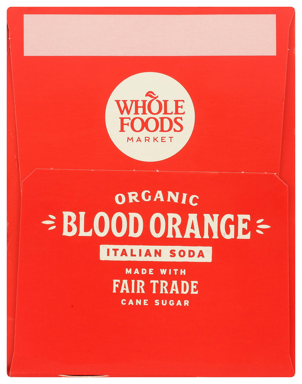 Whole Foods Market Blood Orange Italian Soda ingredients, natural and additive-free profile.