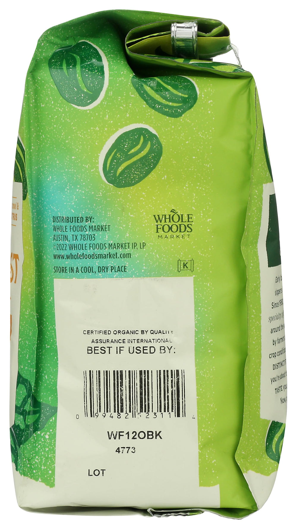 Whole Foods Market Organic Breakfast Blend in a cozy morning setting, perfect for a calm routine.
