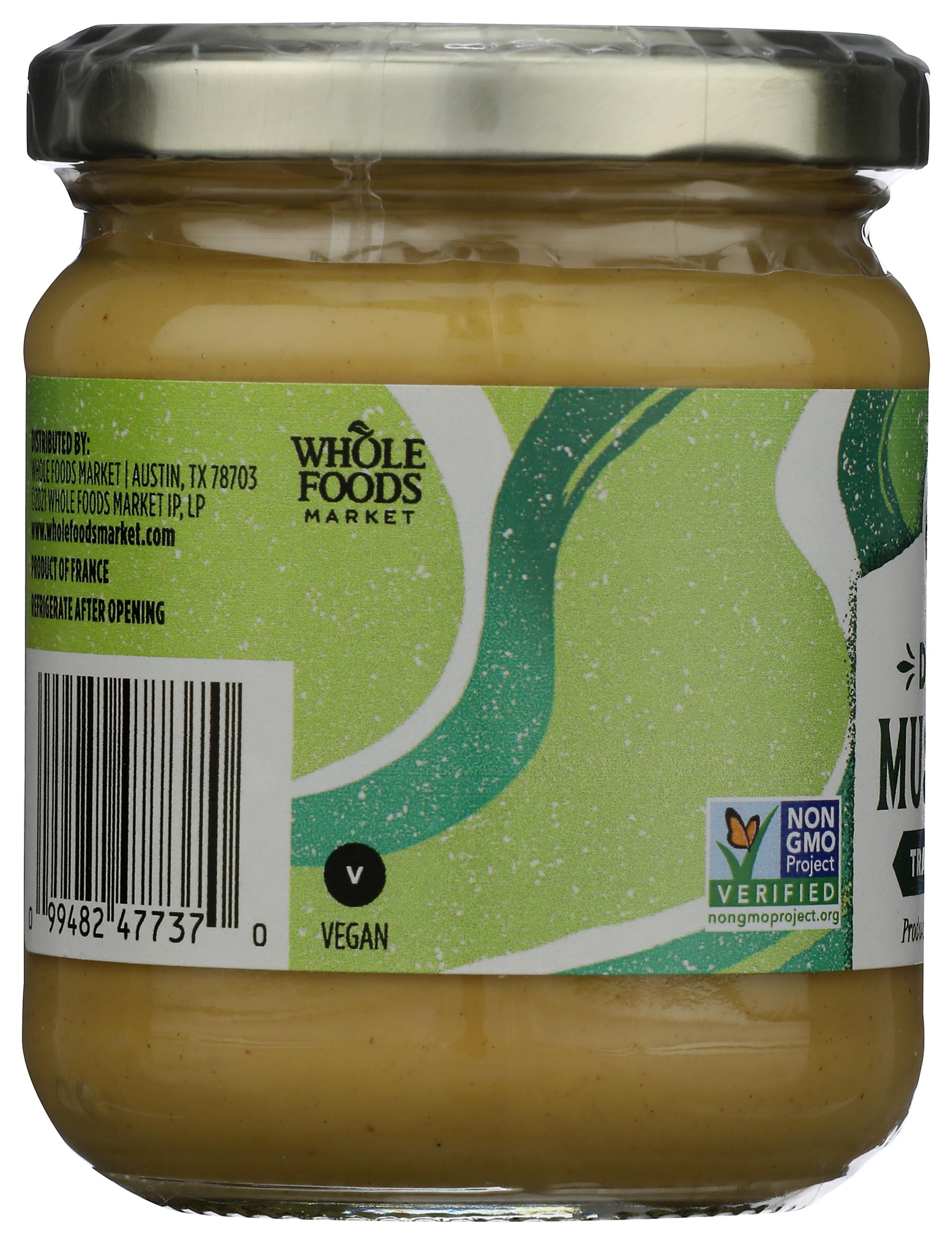 Whole Foods Market Dijon mustard plate with sandwich showing a classic pairing.