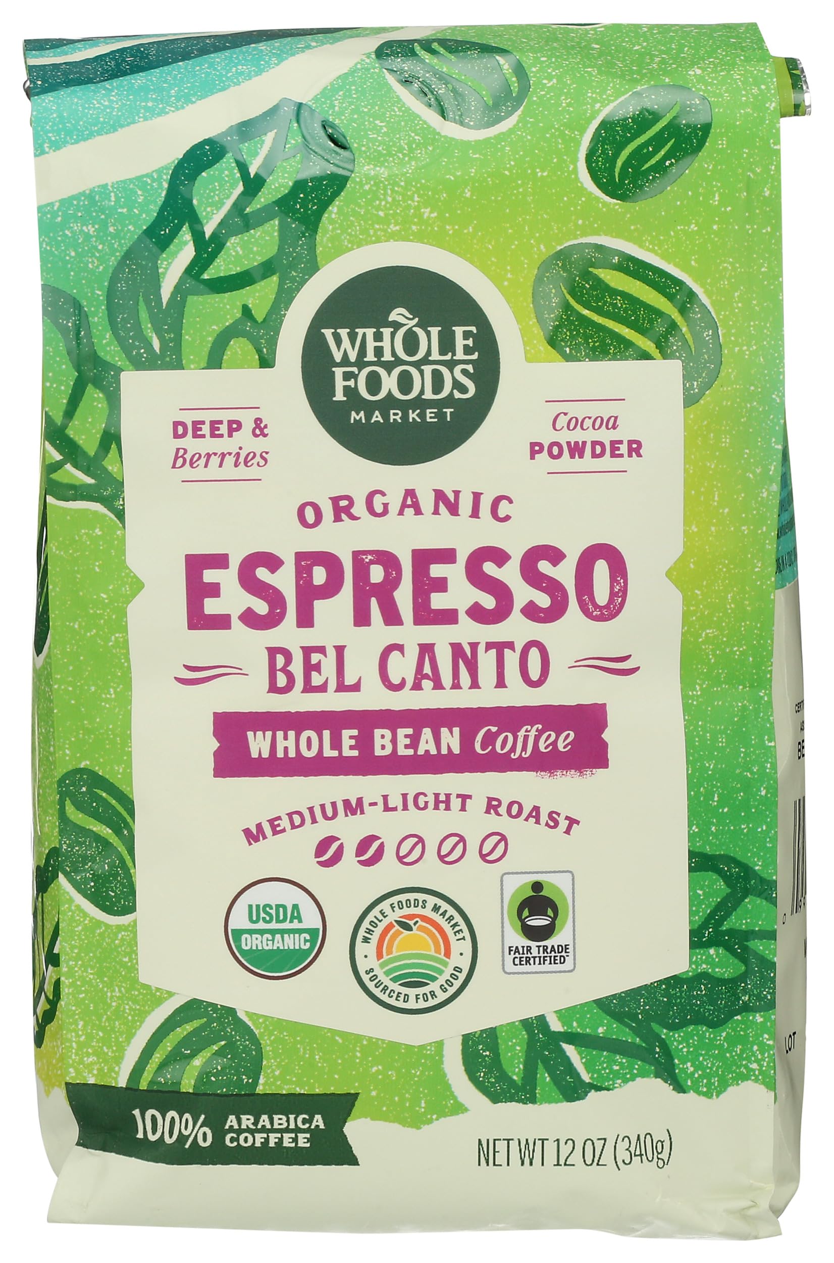 Whole Foods Market Espresso Bel Canto beans for a smooth, versatile base.