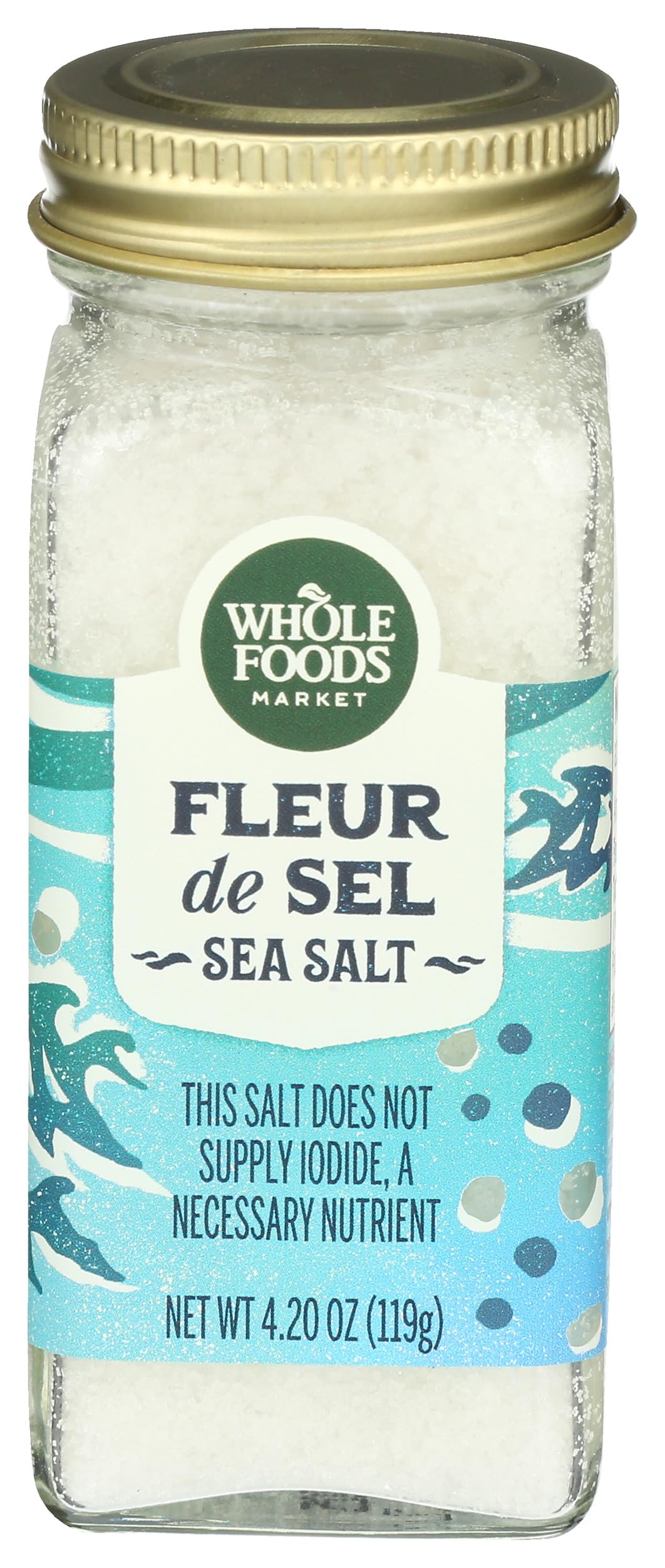 Whole Foods Market Fleur de Sel crystals ideal as finishing salt for dishes