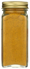 Close-up of Whole Foods Market Muchi curry seasoning label showing organic certification and heat