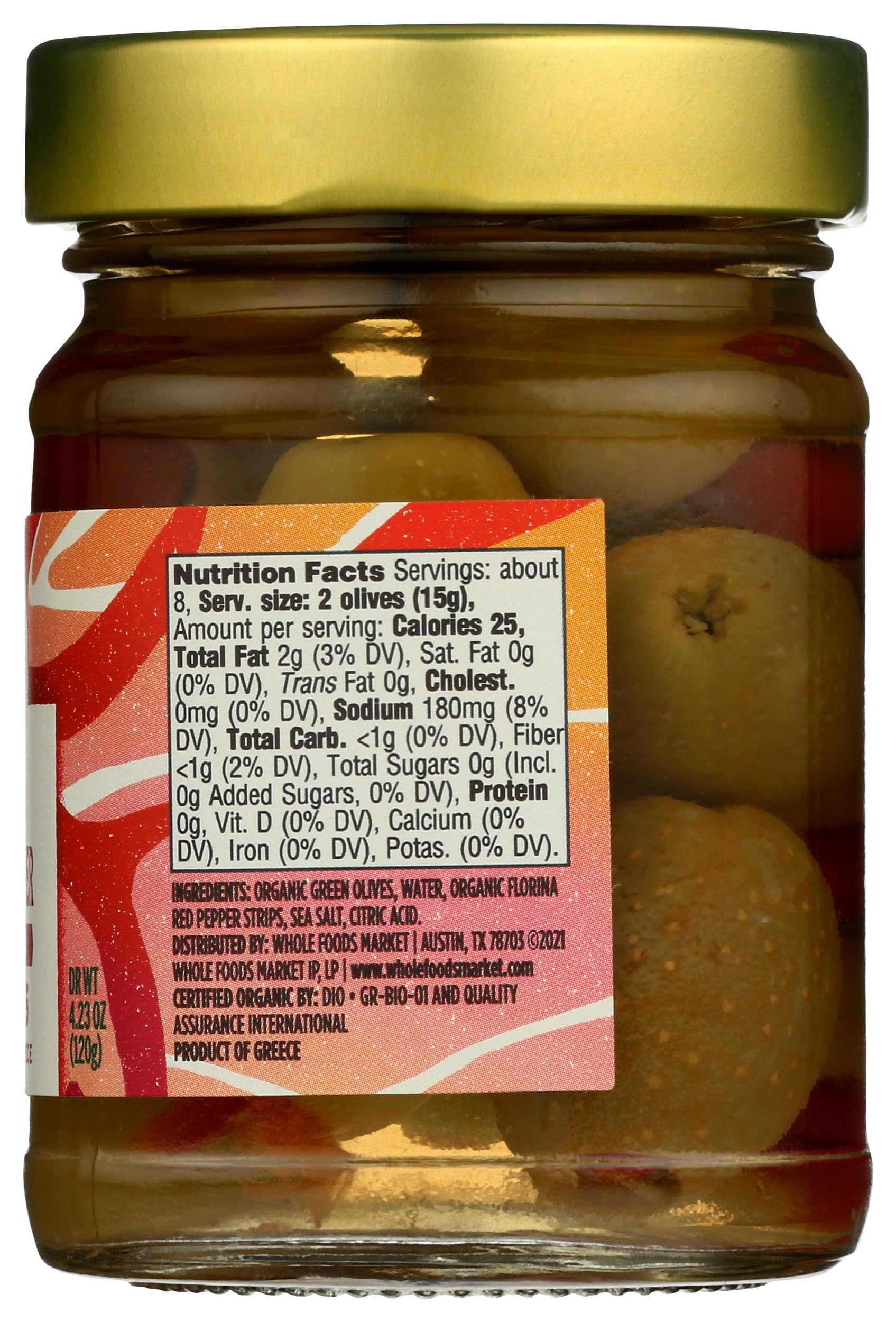 Whole Foods Market olive bowl antipasti platter with stuffed olives, perfect for entertaining.