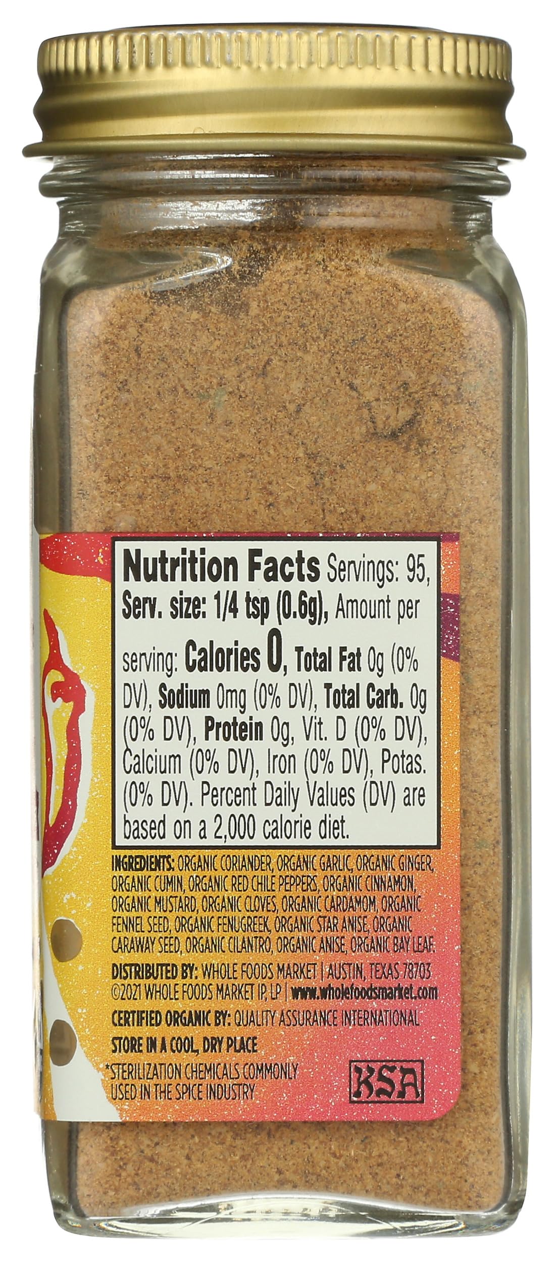 Whole Foods Market Organic Balti Curry ready-to-use jar in kitchen setting.