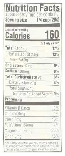 Whole Foods Market organic cashews showcase certified ingredients for a pure, nutty snack.