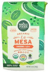 Whole Foods Market Organic La Mesa coffee bag with fresh aroma for mornings
