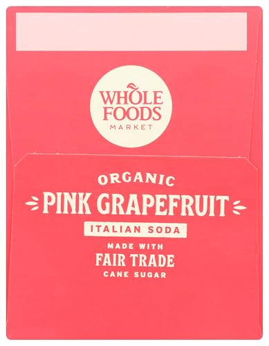Whole Foods Market Organic Pink Grapefruit Italian Soda ingredients scene reveals everyday refreshment possibilities.