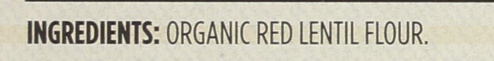 Whole Foods Market Organic Red Lentil Spaghetti, made in Italy from 100% red lentil flour.