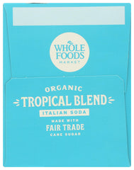 Whole Foods Market tropical blend poured over ice for a breezy, tropical sip.