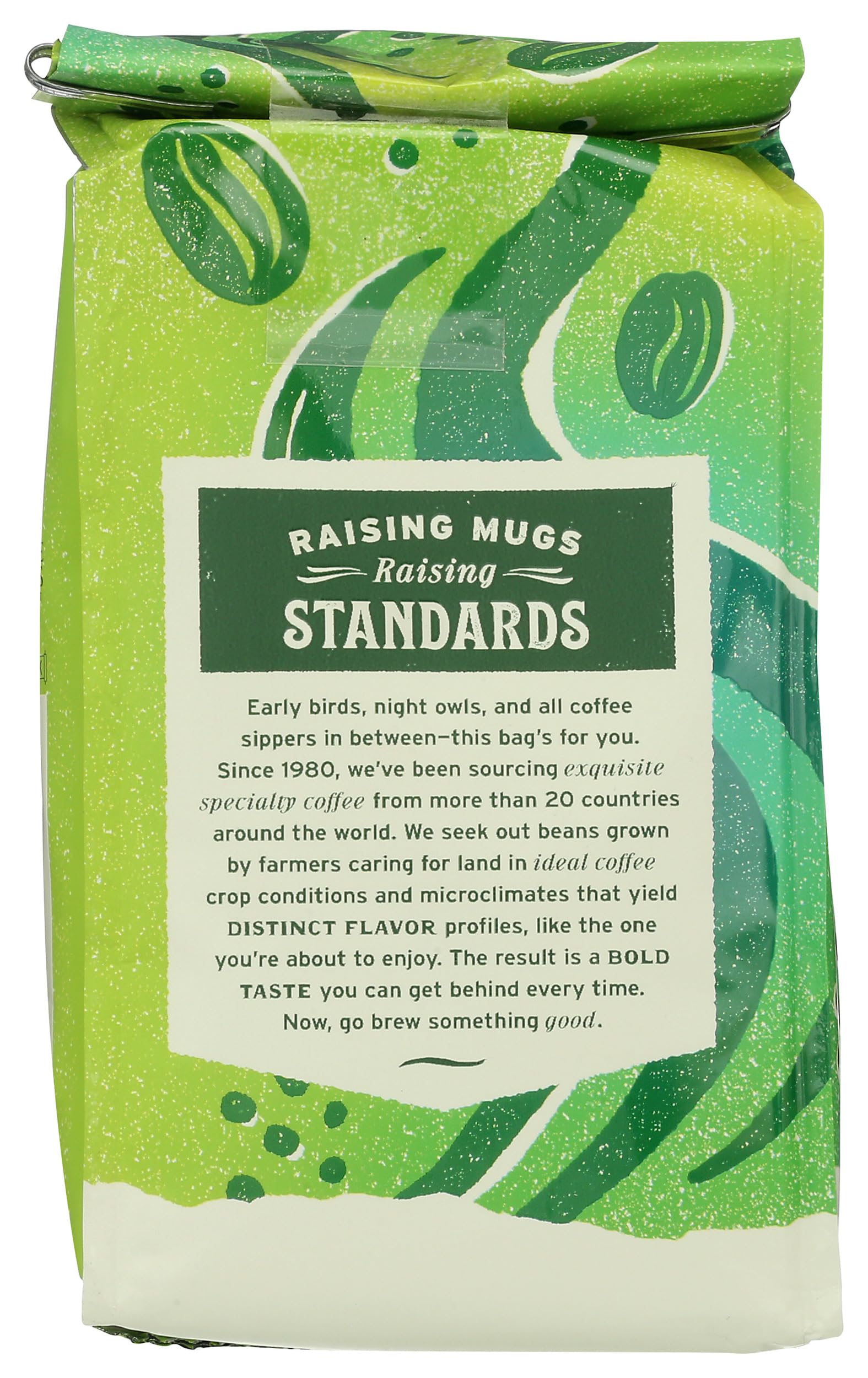 Whole Foods Market Rainforest Blend cocoa notes aroma for a comforting cup.