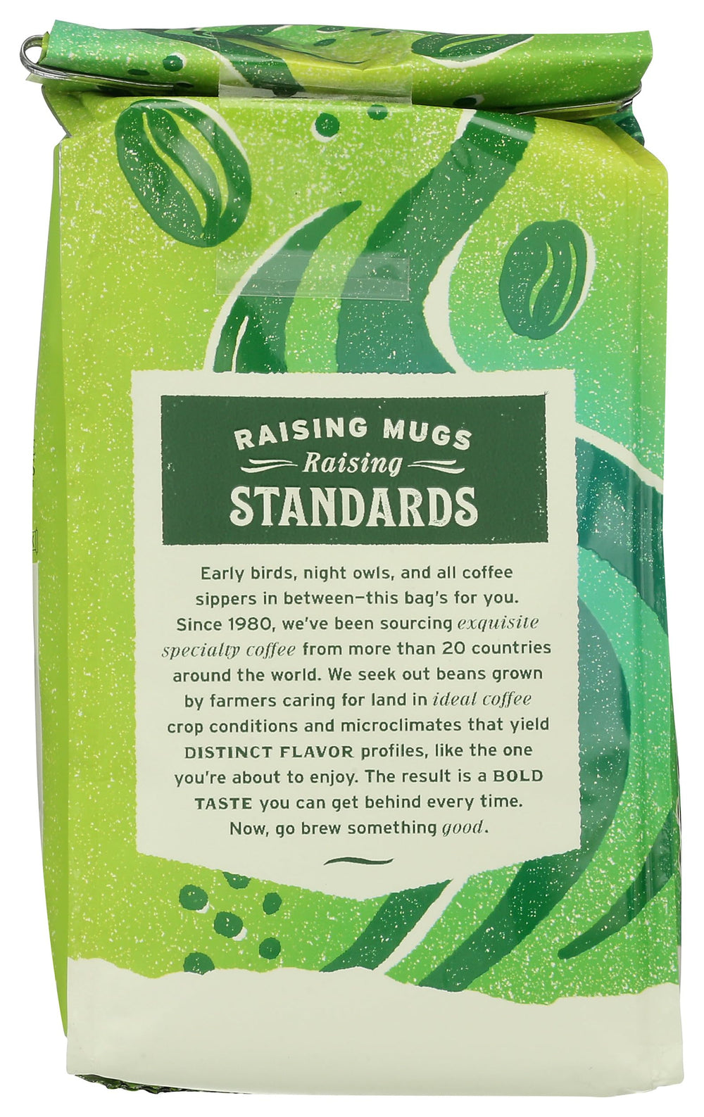 Whole Foods Market Rainforest Blend cocoa notes aroma for a comforting cup.