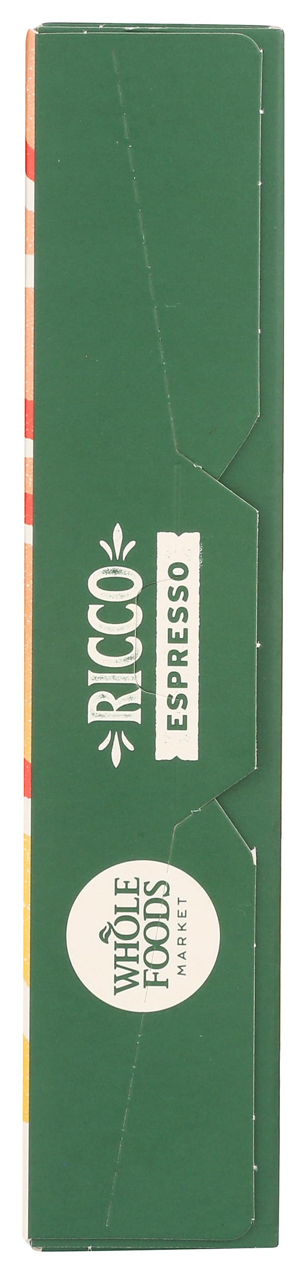 Ricco Pods on shelf with Rainforest Alliance and Non-GMO badges