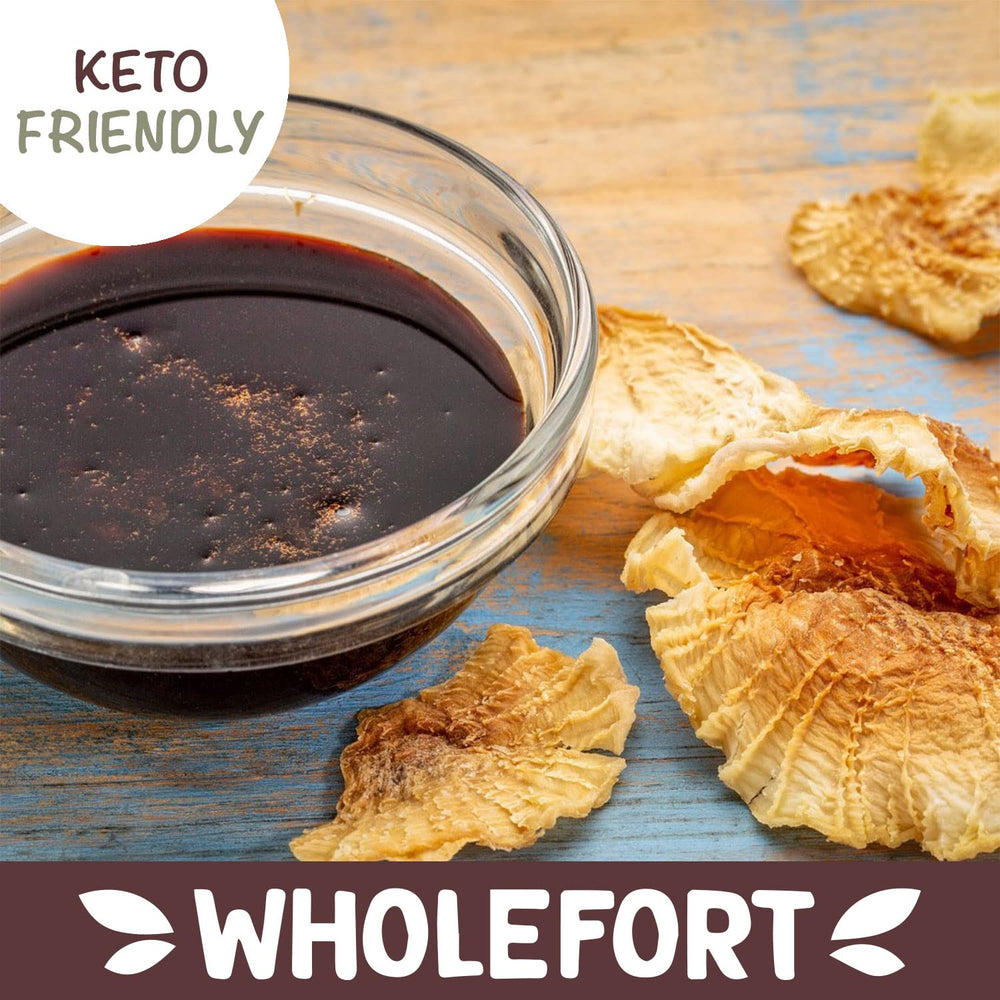 Kitchen scene with Wholefort yacon syrup for drinks and baking