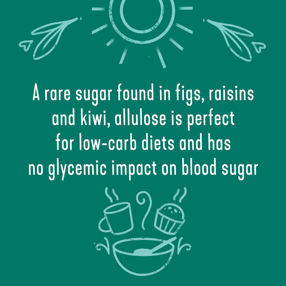 Wholesome Allulose keto label signals sugar-free, low glycemic baking option.