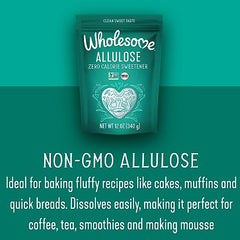 Wholesome Allulose sweetener packet package convenient for on-the-go sweetening.
