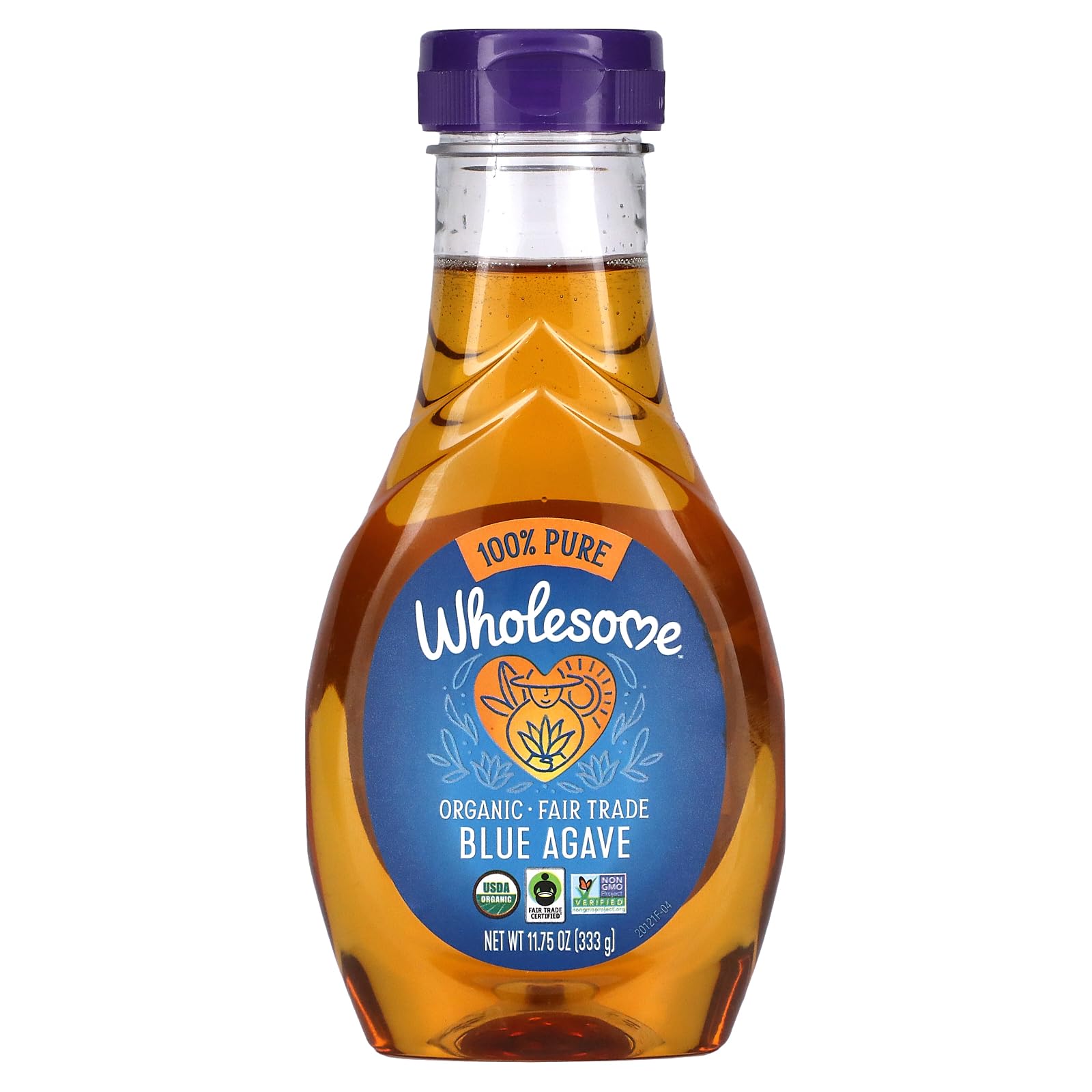 Wholesome Blue Agave Nectar bottle showcases premium natural sweetener ideal for cocktails and baking.