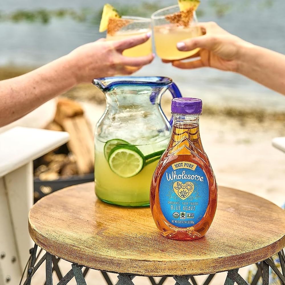 Wholesome Blue Agave Nectar harvested in Mexico from pina juice