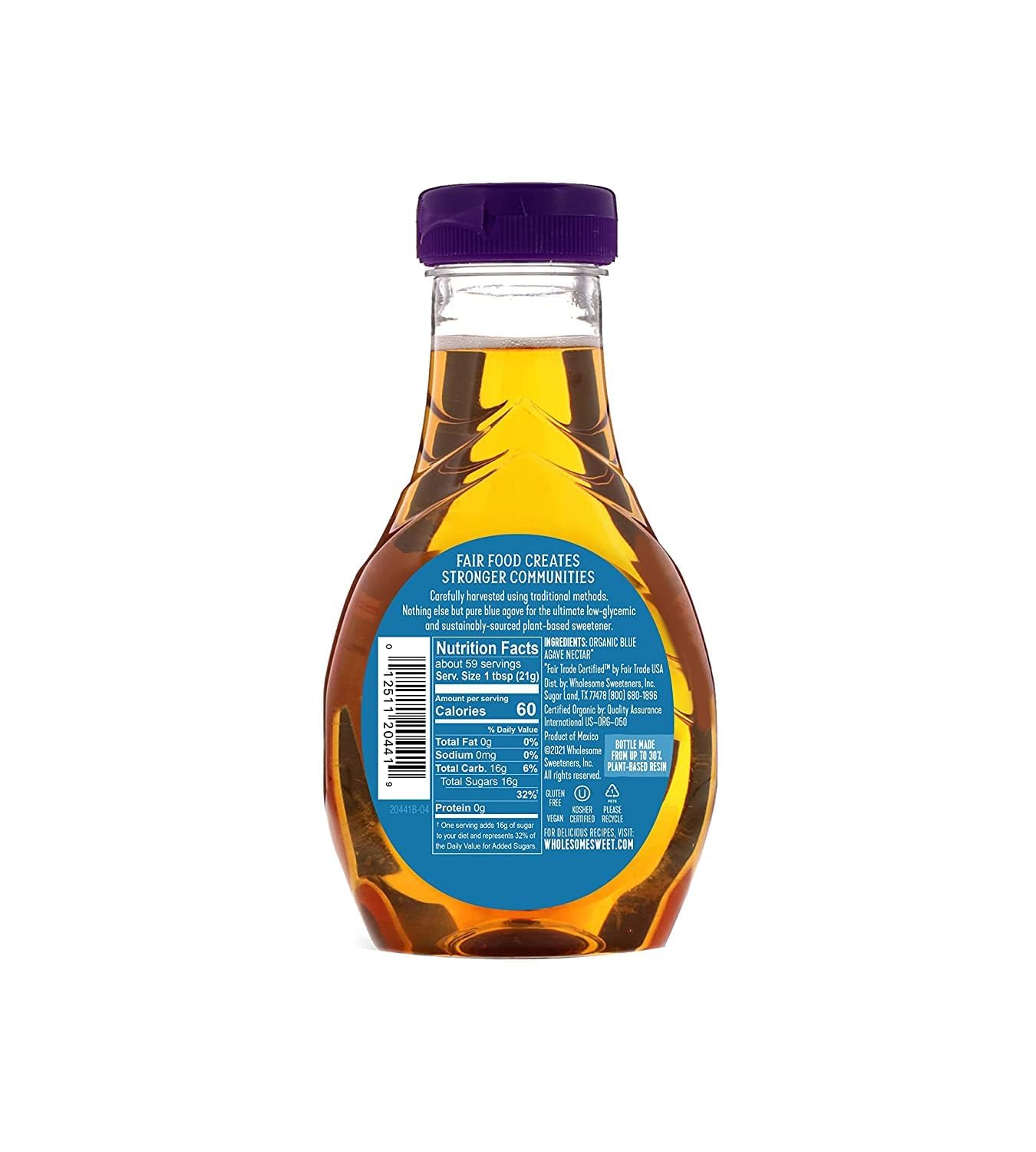 Wholesome Blue Agave Nectar in kitchen, ideal for gluten-free baking