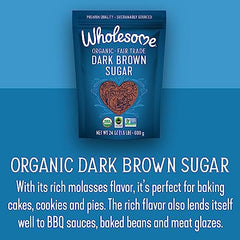 Wholesome brown sugar dissolving in liquid for sauces and glazes