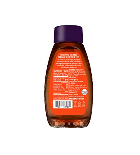 Wholesome Organic Honey pours with a golden stream perfect for tea.