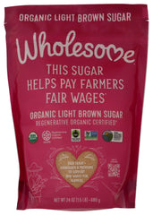 Wholesome light brown sugar packaged in a jar, ideal for baking and everyday sweetness.