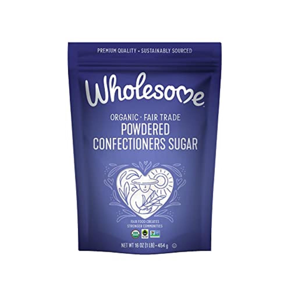Wholesome Organic Powdered Sugar 16oz pack on shelf for bakers