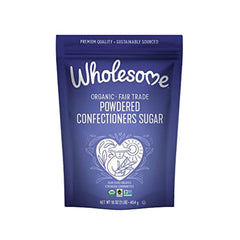 Wholesome Organic Powdered Sugar 16oz pack on shelf for bakers