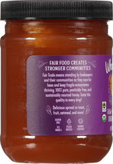 Wholesome Organic Honey jar label emphasizes fair trade, gluten-free, and non-GMO certification.
