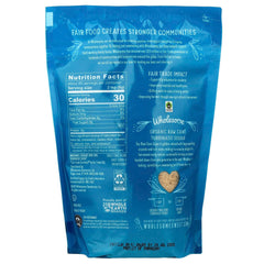 Wholesome Organic Turbinado Sugar package on a kitchen counter, premium sweetener for baking and breakfast toppings.