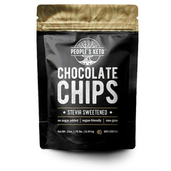 Wholesome Provisions chocolate chips 12oz bag-open for baking and snacking.