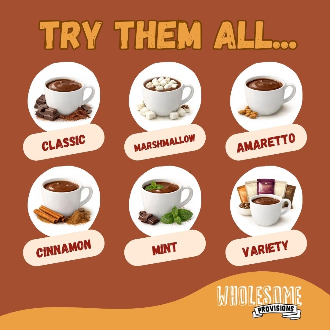 Wholesome Provisions protein cocoa aroma for cozy mornings.