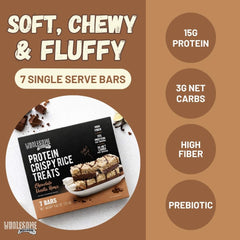 Wholesome Provisions chocolate-vanilla remix bar close-up, post-workout protein boost