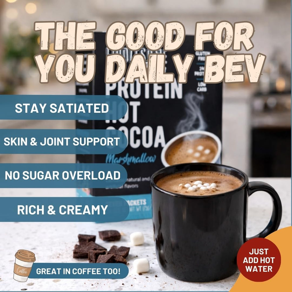 Wholesome Provisions Protein Hot Chocolate dissolving quickly in hot water